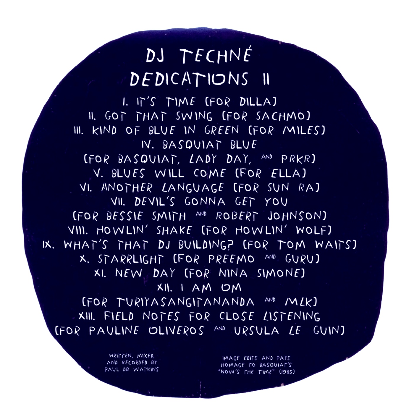 DJ Techné - Dedications II - back